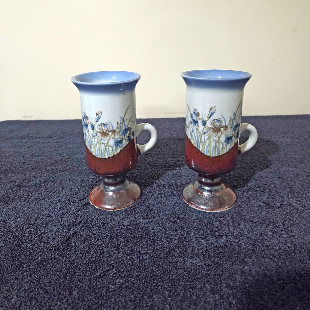 Vintage Otagiri Japan Ceramic Coffee Mug: Handcrafted Floral Design